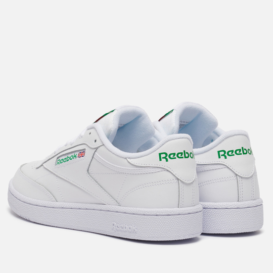 Мужские кроссовки Reebok Club C 85 White/Int-White/Green