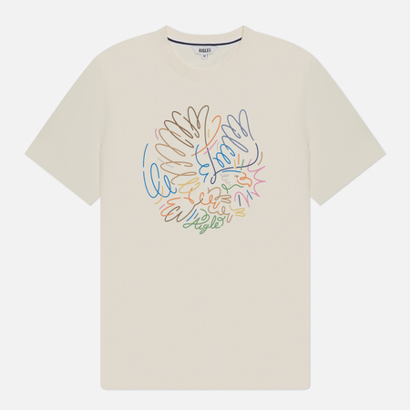 Мужская футболка  Jordy Artwork Print Aigle. Цвет: бежевый