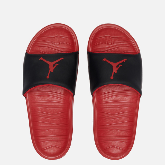 Мужские сланцы Jordan Break Black/Gym Red