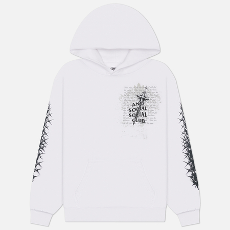 Мужская толстовка Anti Social Social Club Anguish Hoodie, цвет белый, размер L