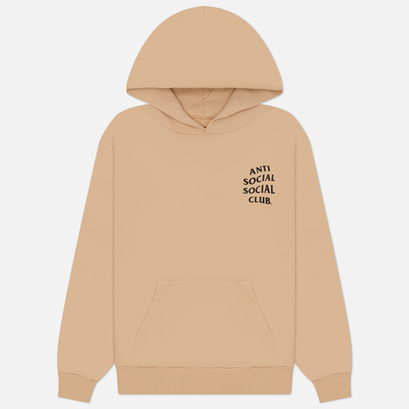 Мужская толстовка Anti Social Social Club Mind Games Zip-Up Hoodie, цвет бежевый, размер L