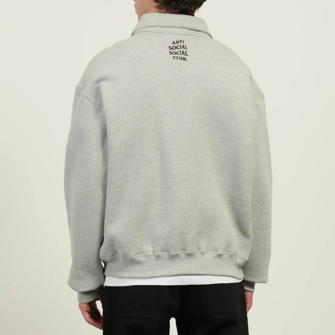 Anti Social Social Club Мужская толстовка Felt The Same Applique Quarter-Zip