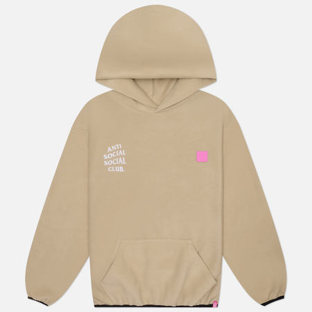 Мужская толстовка Anti Social Social Club Polar Fleece Hoodie, цвет бежевый, размер L