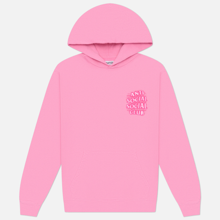 Мужская толстовка Anti Social Social Club Glow In The Dark Hoodie, цвет розовый, размер XL
