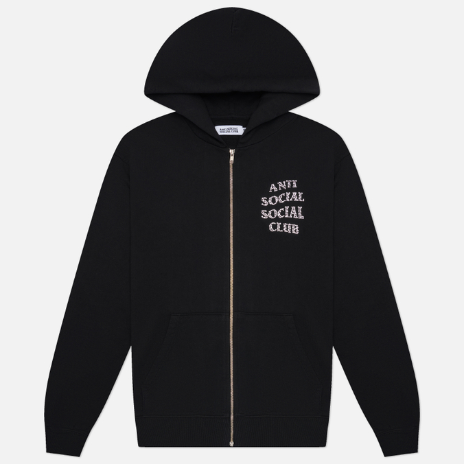 Мужская толстовка Anti Social Social Club Rhinestone Zip-Up Hoodie
