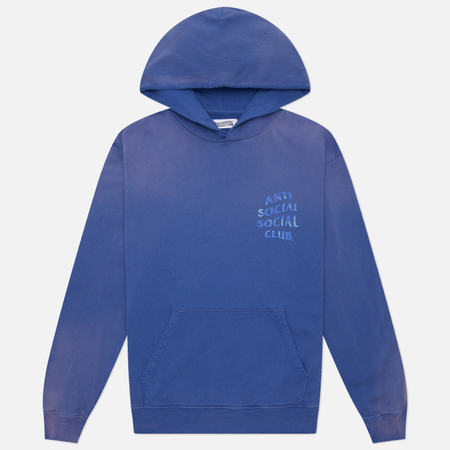 Мужская толстовка Anti Social Social Club Weathered Mind Games Hoodie, цвет синий, размер XL