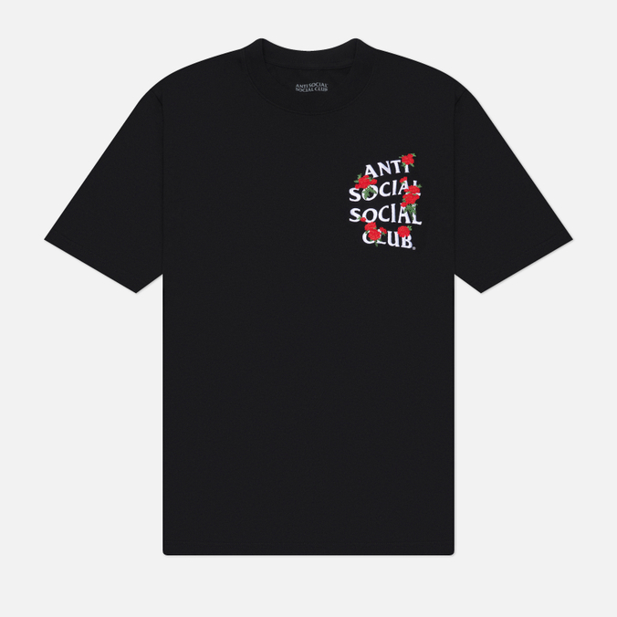Мужская футболка Anti Social Social Club Embroidered Rose Kkotch