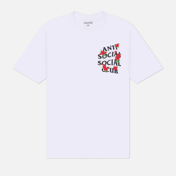 Мужская футболка Anti Social Social Club Embroidered Rose Kkotch