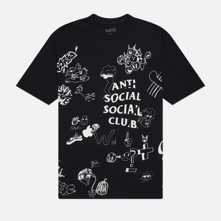 Мужская футболка Anti Social Social Club Illustrated, цвет чёрный, размер XXL
