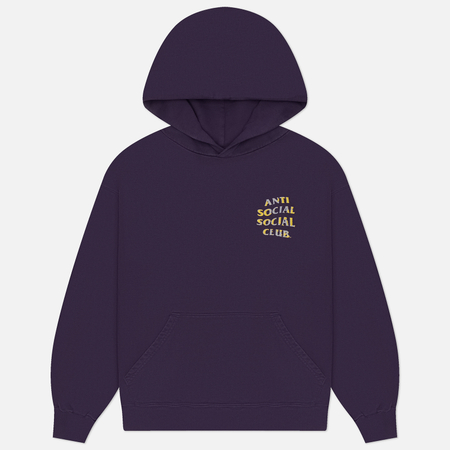 Мужская толстовка Anti Social Social Club Mind Game Weathered Hoodie, цвет фиолетовый, размер M