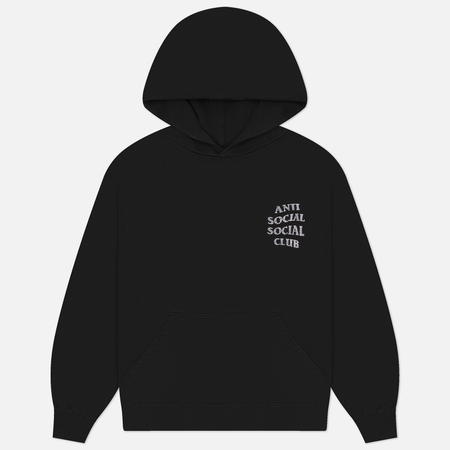 Мужская толстовка Anti Social Social Club Mind Games Rhinestone Hoodie, цвет чёрный, размер M