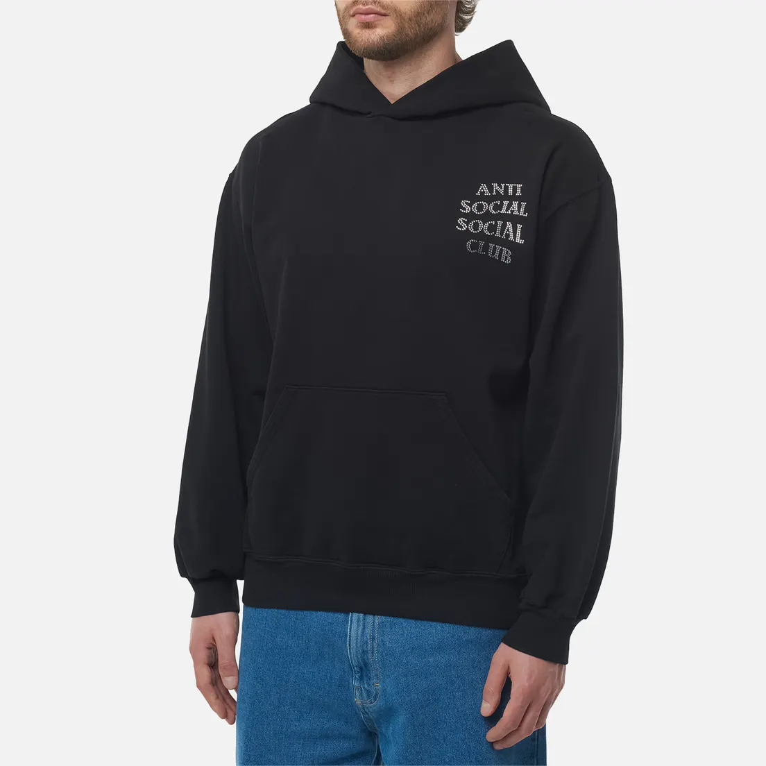 Anti Social Social Club Мужская толстовка Mind Games Rhinestone Hoodie