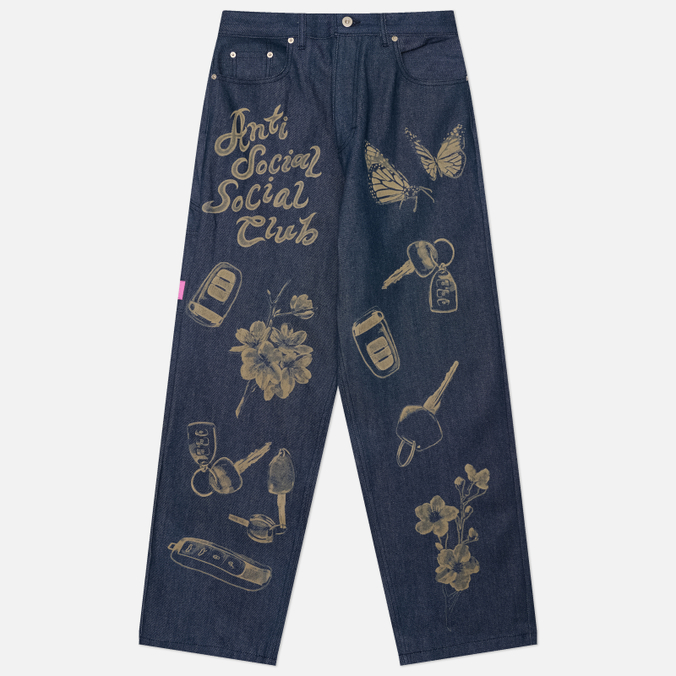 Мужские джинсы Anti Social Social Club Laser-Etched