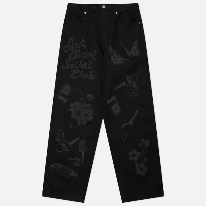 Мужские джинсы Anti Social Social Club Laser-Etched