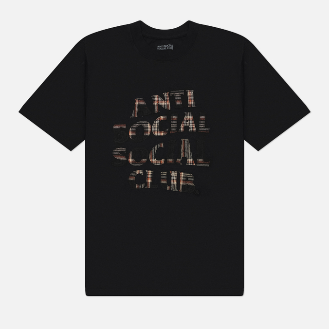 Мужская футболка Anti Social Social Club Plaid Applique