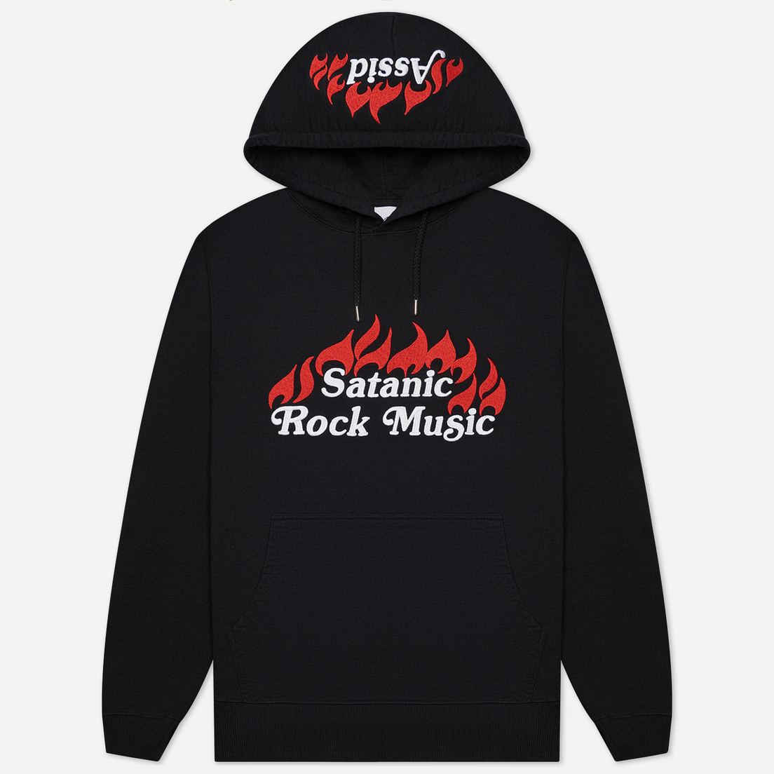ASSID Мужская толстовка Satanic Rock Music Embroidered Hoodie