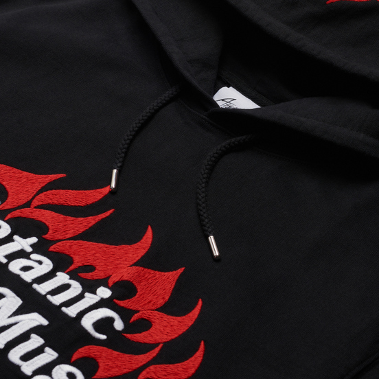 Мужская толстовка ASSID Satanic Rock Music Embroidered Hoodie Black