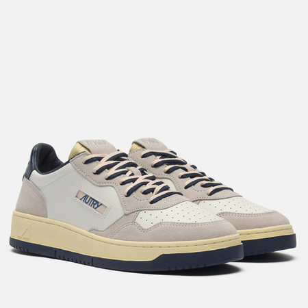 Мужские кроссовки Autry Medalist Low Leather/Suede, цвет серый, размер 41 EU