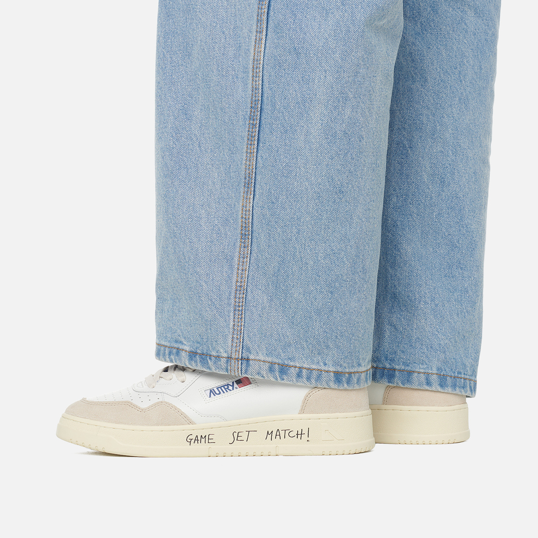 Autry Мужские кроссовки Medalist Low Lettering Suede