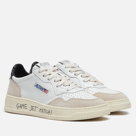 Женские кроссовки Autry Medalist Low Lettering Suede, цвет белый, размер 37 EU