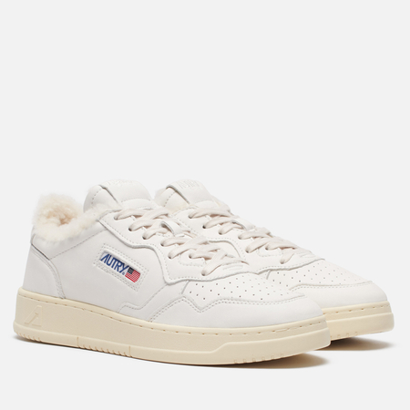 Женские кроссовки Autry Medalist Low Shearling, цвет белый, размер 37 EU