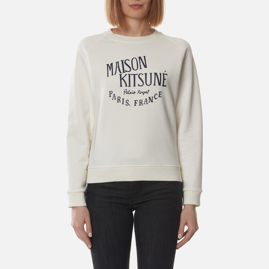 Женская толстовка Maison Kitsune Palais Royal Vintage Ecru