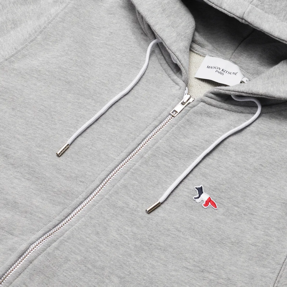 Maison Kitsune Женская толстовка Tricolor Fox Patch Zip Hoodie