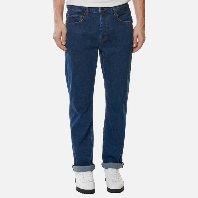 Мужские джинсы Peaceful Hooligan, цвет синий, размер 34R EVJEANLOSMID002 Loose Fit Premium 12 Oz Denim - фото 4
