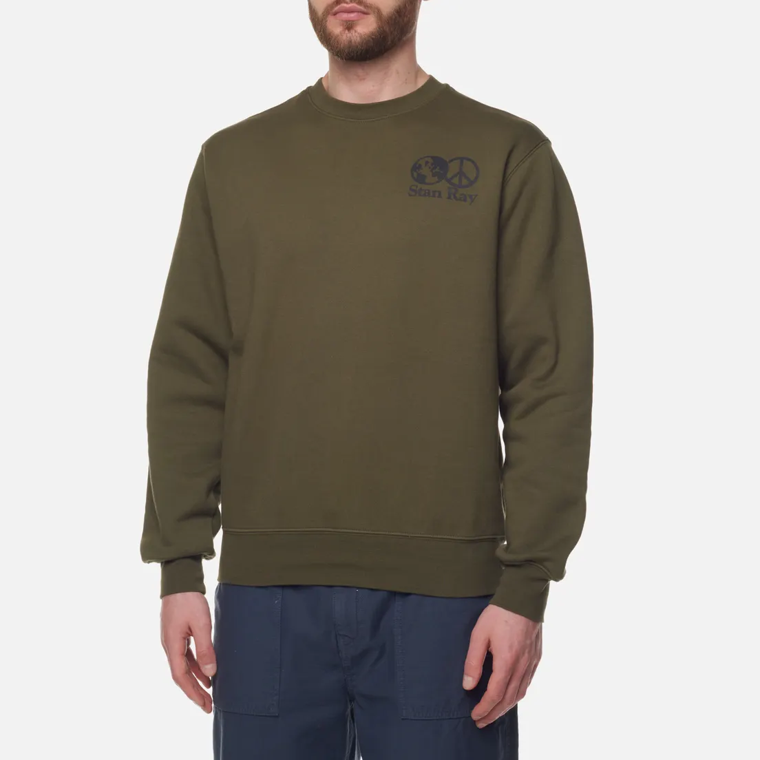Stan Ray Мужская толстовка World Peace Crew Neck
