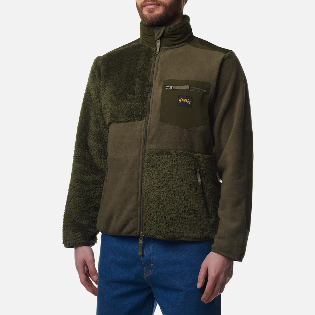Stan Ray Мужская флисовая куртка Patchwork Fleece