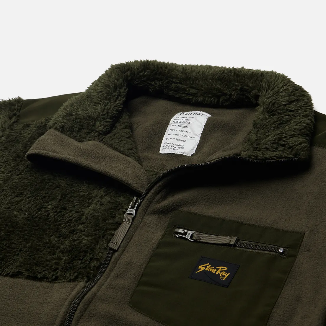 Stan Ray Мужская флисовая куртка Patchwork Fleece