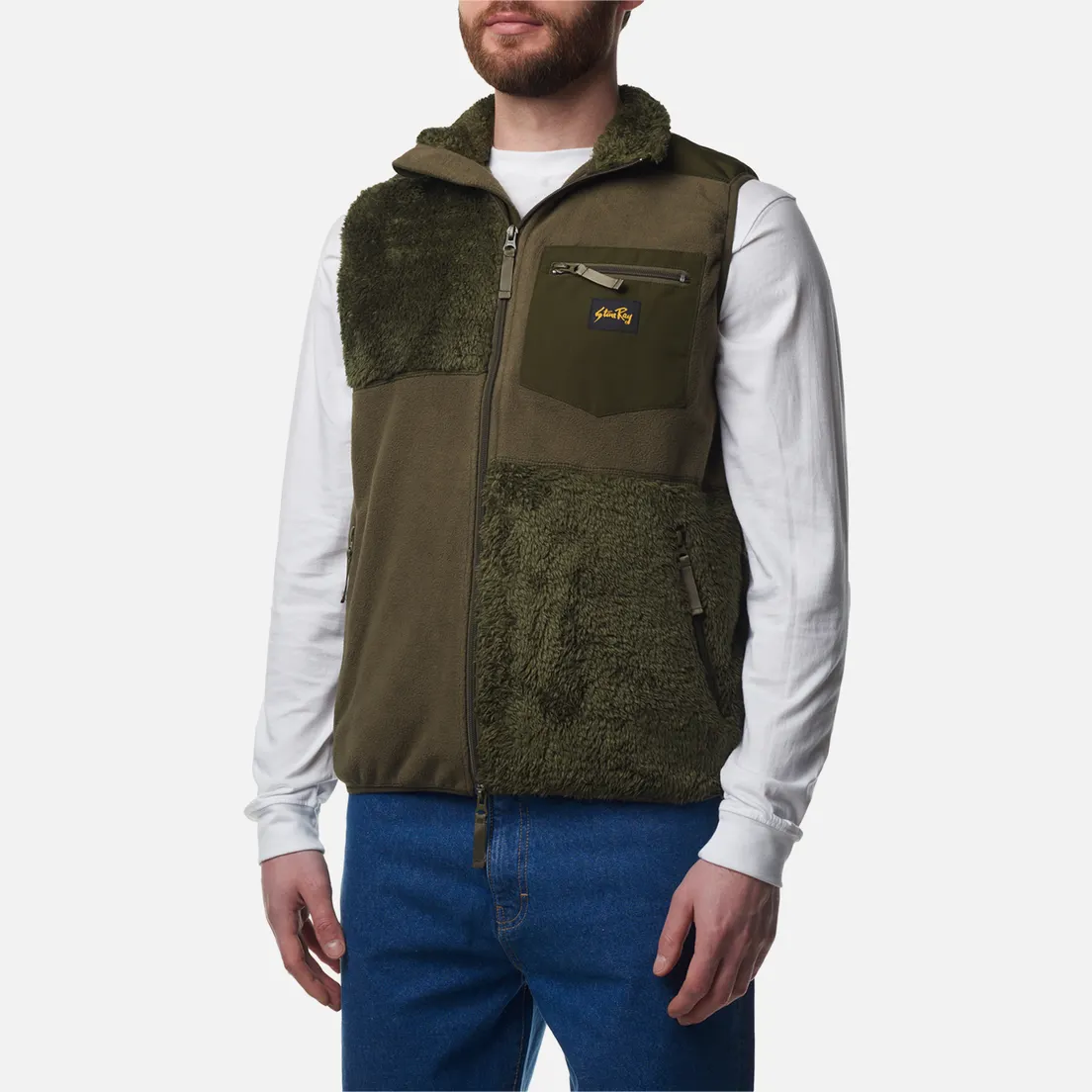 Stan Ray Мужской жилет Patchwork Fleece