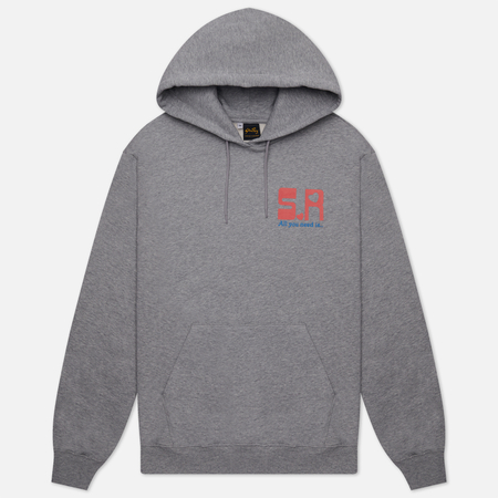 фото Мужская толстовка stan ray all you need hoodie, цвет серый, размер s