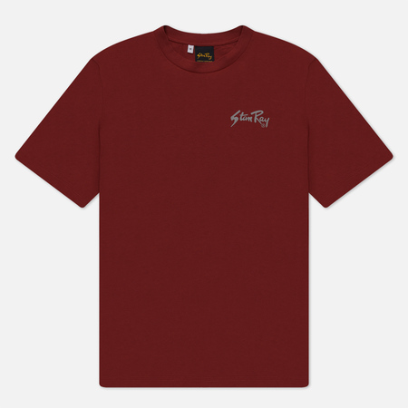 фото Мужская футболка stan ray stan og aw23, цвет бордовый, размер s