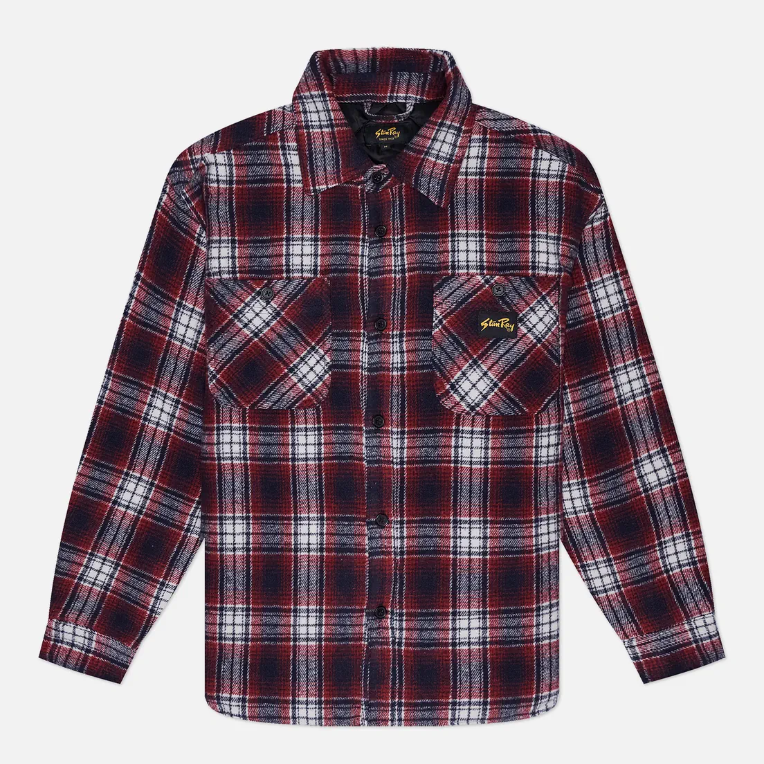 Stan Ray Мужская рубашка Quilted Plaid Overshirt