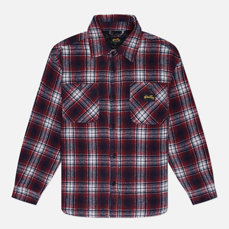 Мужская рубашка Stan Ray Quilted Plaid Overshirt, цвет красный, размер M