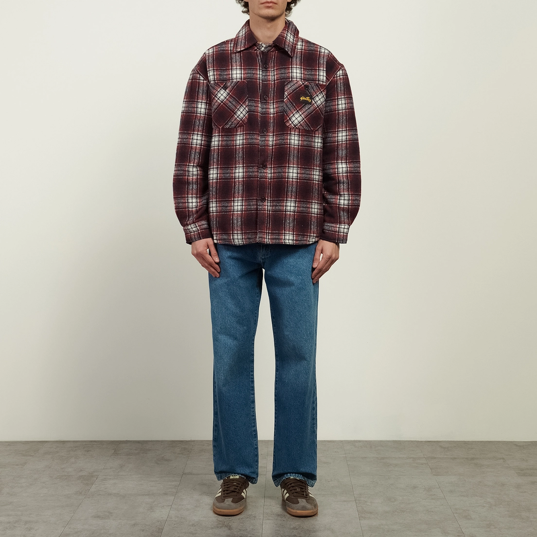 Stan Ray Мужская рубашка Quilted Plaid Overshirt