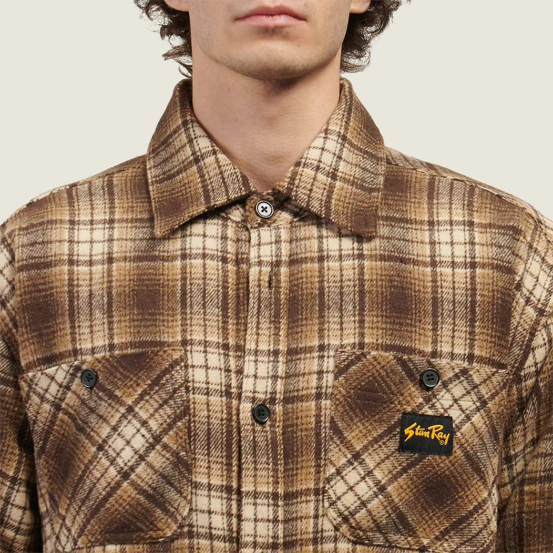 Stan Ray Мужская рубашка Quilted Plaid Overshirt
