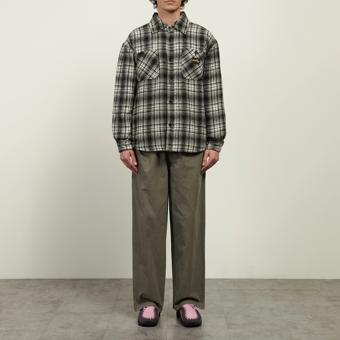 Stan Ray Мужская рубашка Quilted Plaid Overshirt
