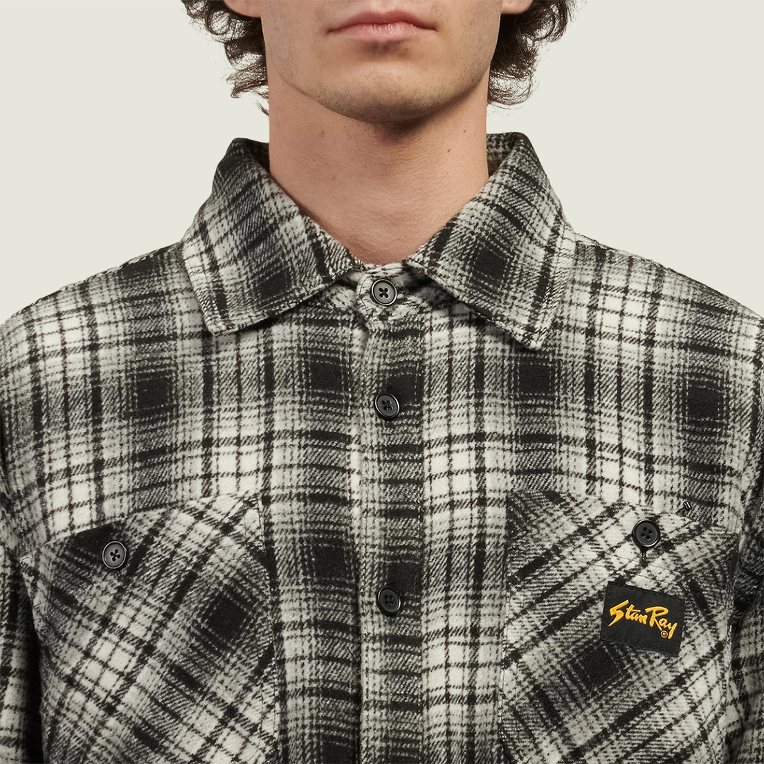 Stan Ray Мужская рубашка Quilted Plaid Overshirt