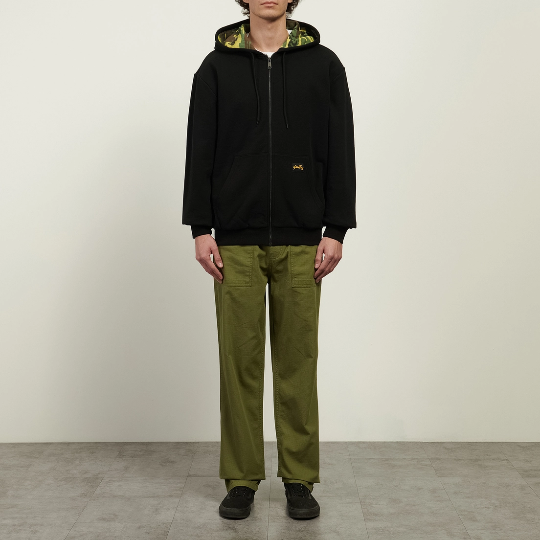 Stan Ray Мужская толстовка Thermal Lined Zip Hoodie