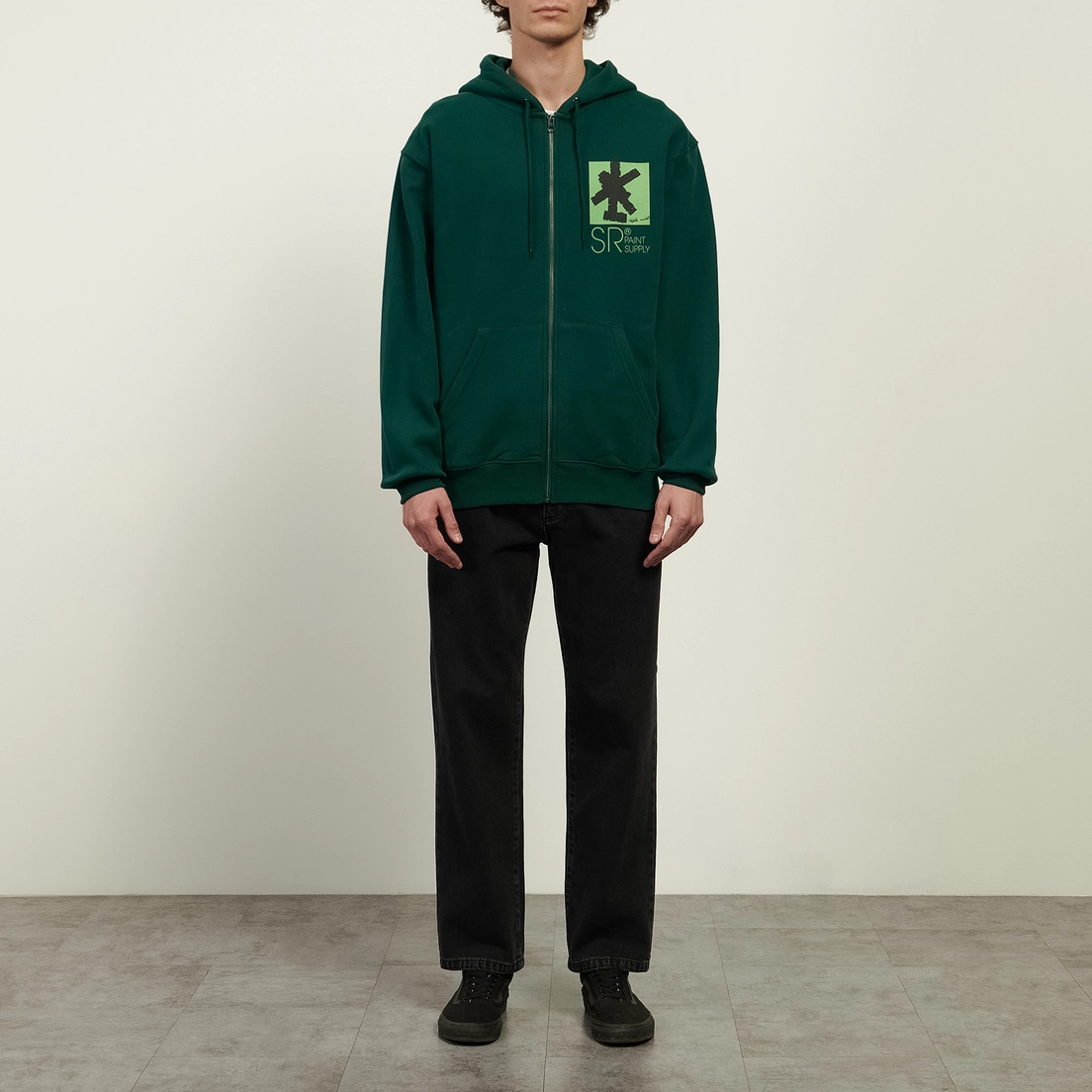 Stan Ray Мужская толстовка Brush Squares Zip Hoodie