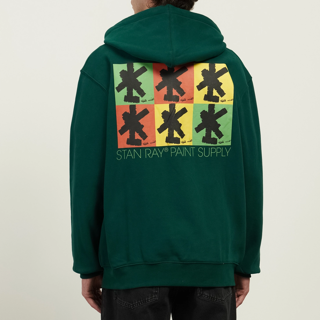 Stan Ray Мужская толстовка Brush Squares Zip Hoodie