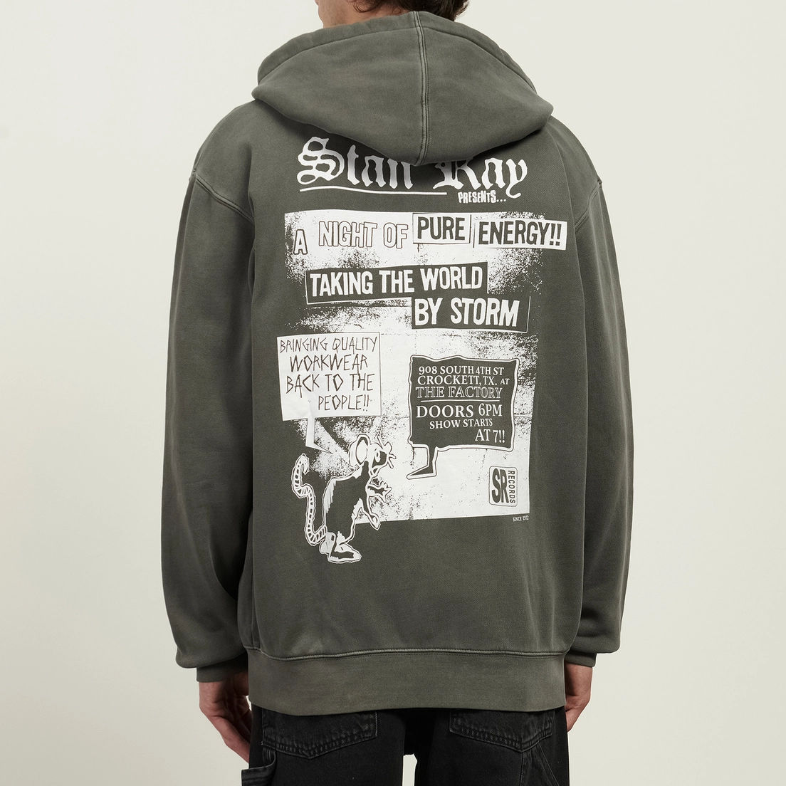 Stan Ray Мужская толстовка Hardcore Zip Hoodie