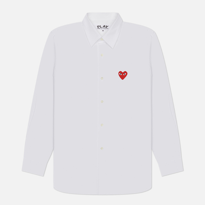 Мужская рубашка Comme des Garcons Play Red Heart Emblem