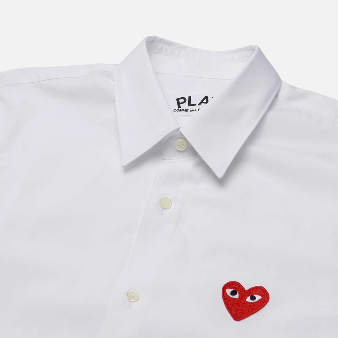 Comme des Garcons Play Мужская рубашка Red Heart Emblem