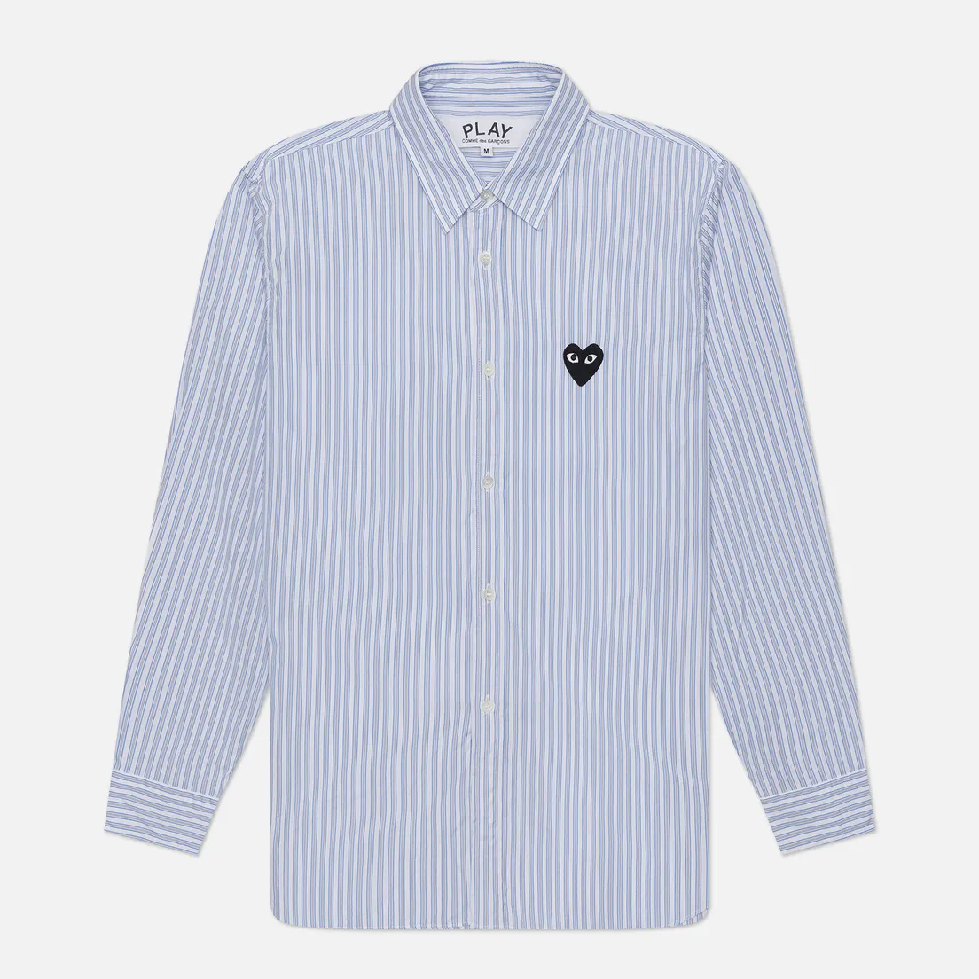 Comme des Garcons Play Мужская рубашка Black Emblem Striped