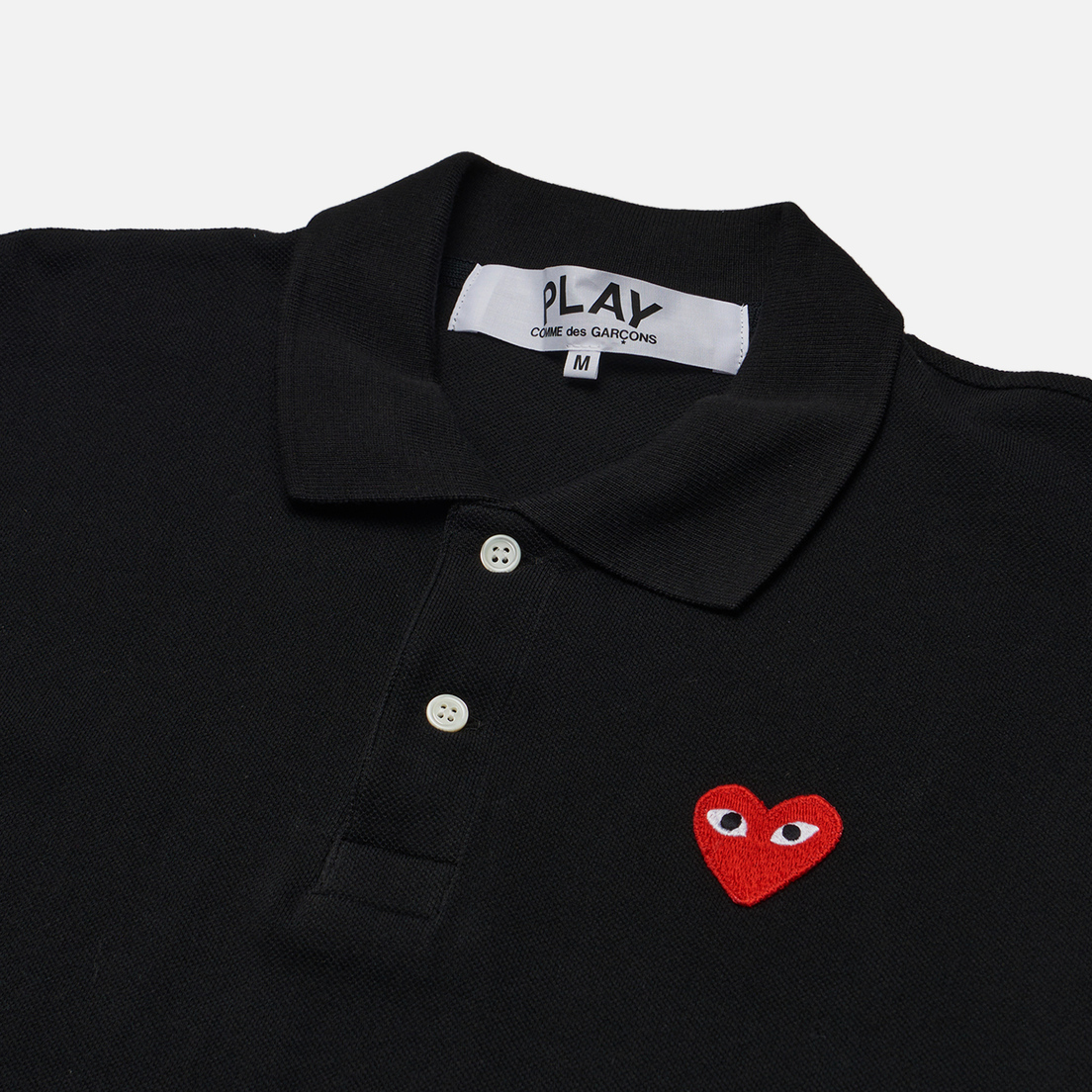 Comme des Garcons Play Мужское поло Red Heart Emblem