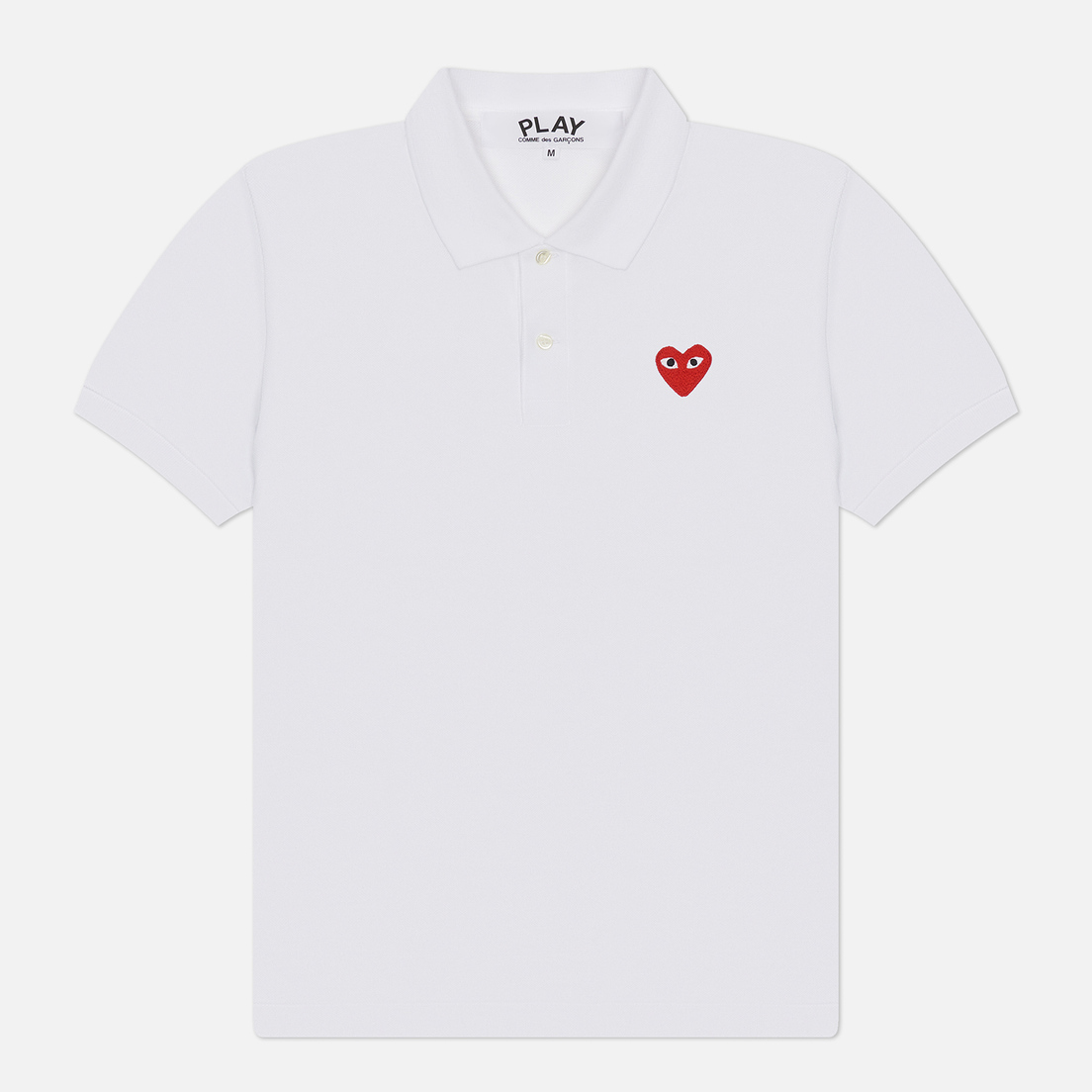 Comme des Garcons Play Мужское поло Red Heart Emblem