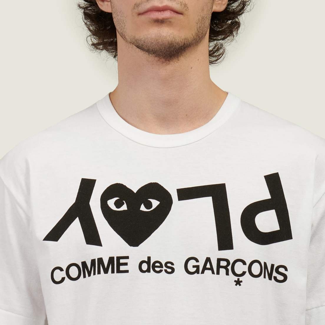 Comme des Garcons Play Мужская футболка Logo Print